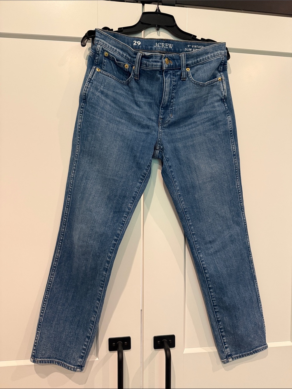 J. Crew Women's Medium Blue Straight-Leg Jeans
